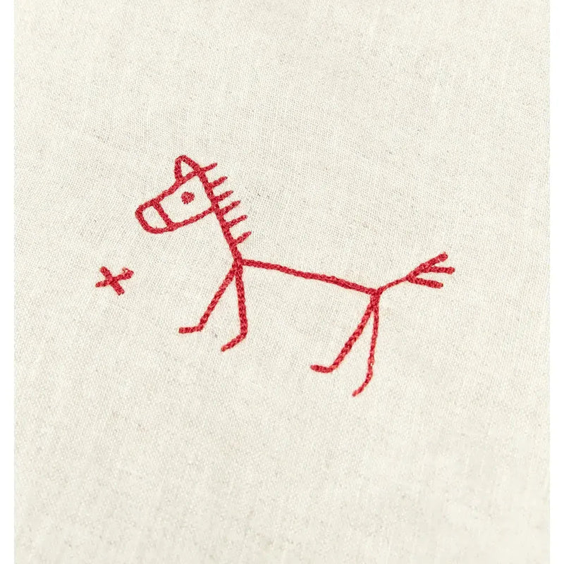 Nobodinoz Emroidered Winter Blanket Greige - Studio Play