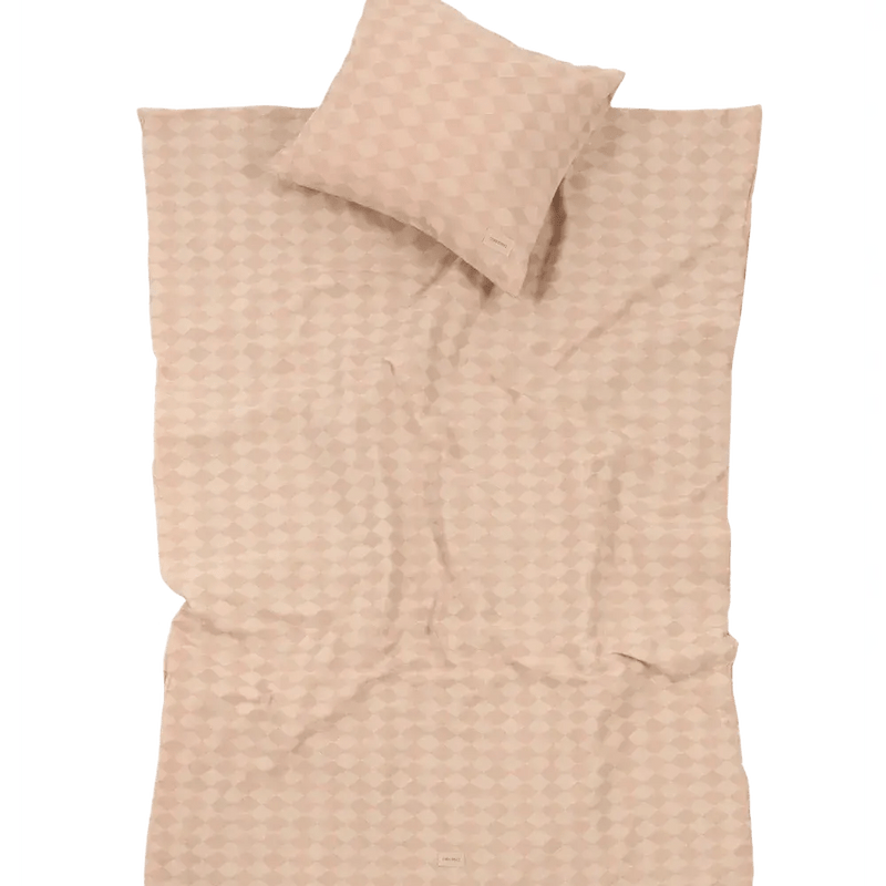 Nobodinoz Kid Duvet Cover Set Pink Harlequin - Studio Play