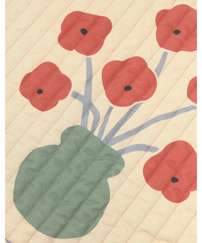 Nobodinoz Quilted Wall Organizer Vibes Poppies