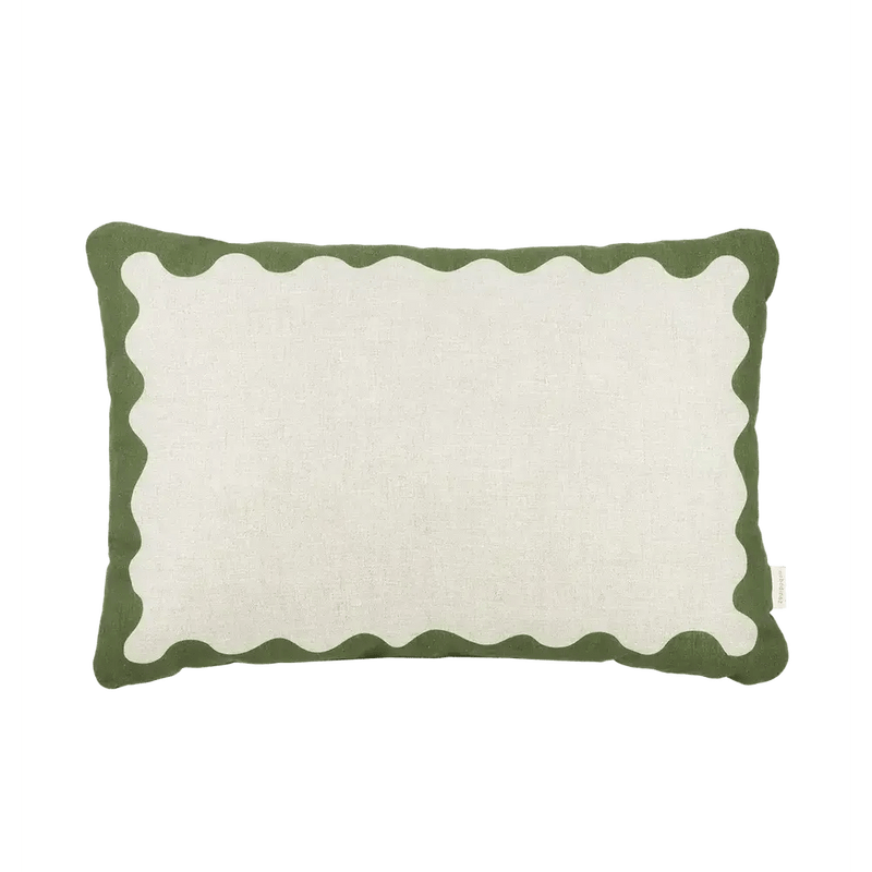 Nobodinoz Rectangular Cushion L Green - Studio Play