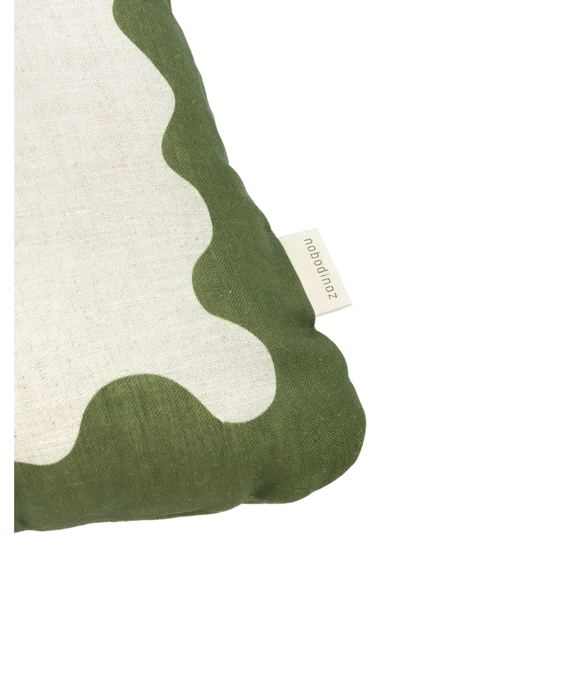 Nobodinoz Rectangular Cushion L Green