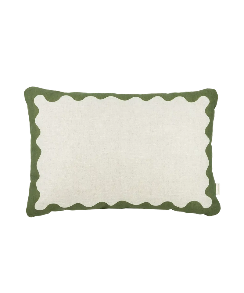 Nobodinoz Rectangular Cushion L Green