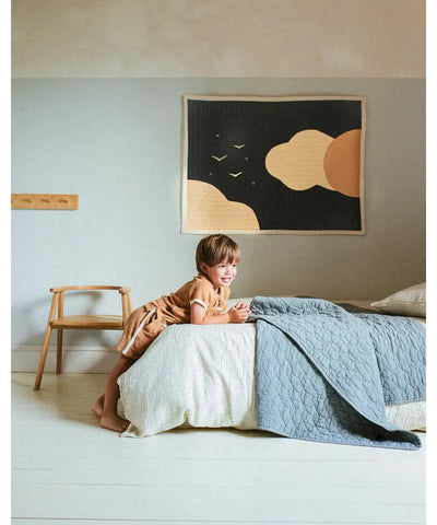 Nobodinoz Sky Quilted Blanket