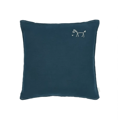 Nobodinoz Square Cushion Deep Blue - Studio Play