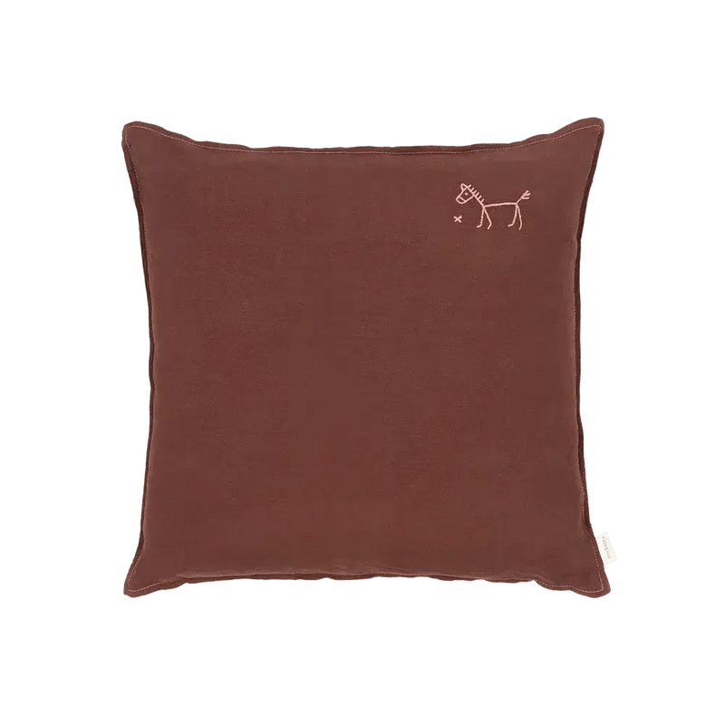 Nobodinoz Square Cushion Prune - Studio Play