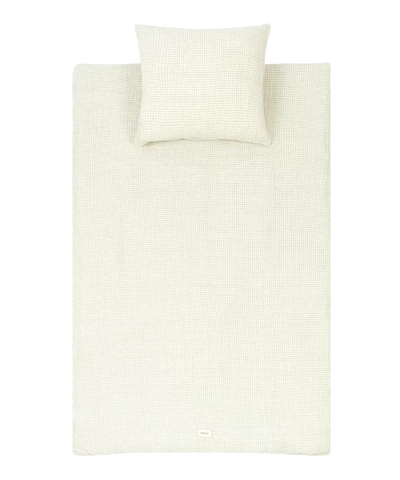 Nobodinoz Washed Duvet Cover Set Blue Grid