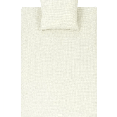 Nobodinoz Washed Duvet Cover Set Blue Grid - Studio Play