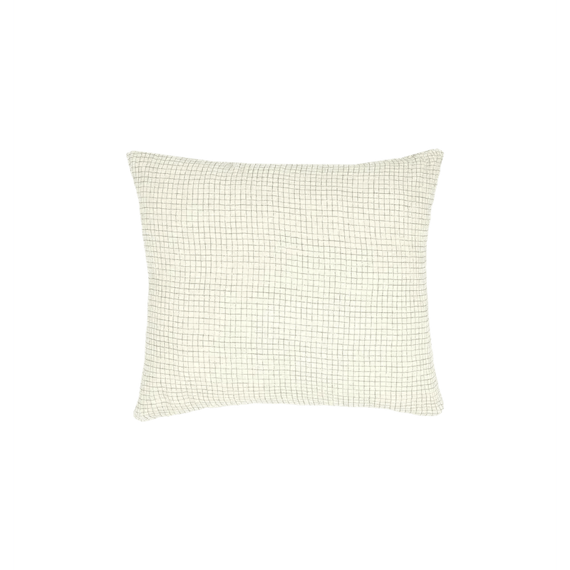 Nobodinoz Washed Pillow Case Blue Grid - Studio Play