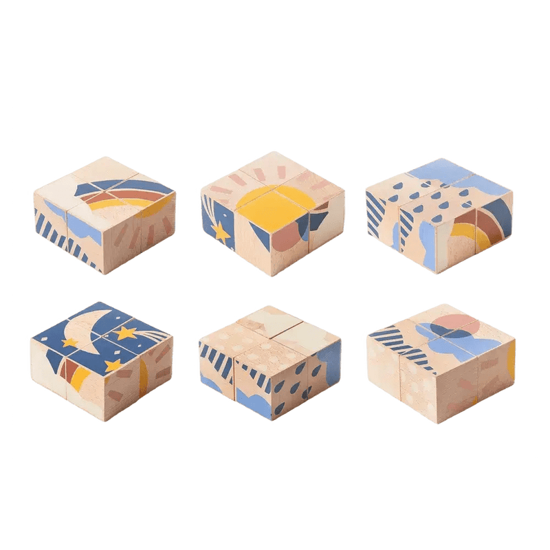 Nobodinoz Wooden Cubes Weather - Studio Play