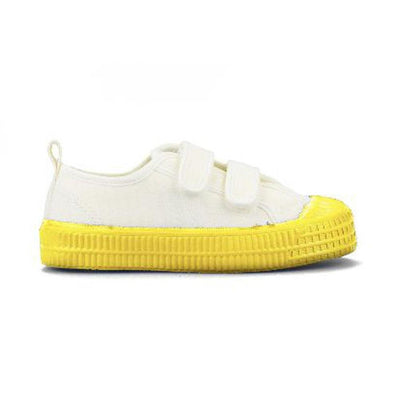 Novesta Star Master Kids Velcro Color Sole White/Yellow - Studio Play