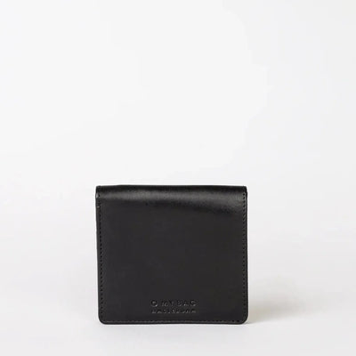 O My Bag Alex Fold-Over Wallet Black Classic Leather