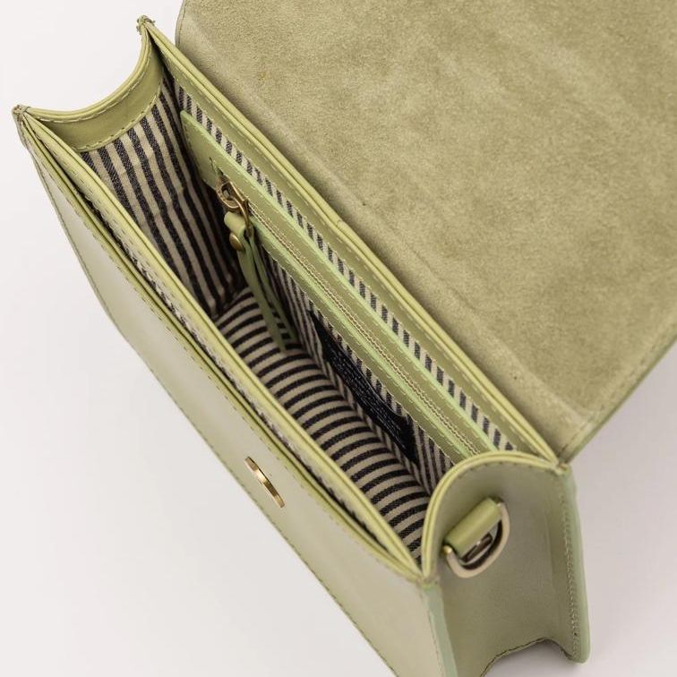 O My Bag Audrey Mini Tea Green Classic Leather