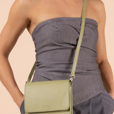 O My Bag Audrey Mini Tea Green Classic Leather