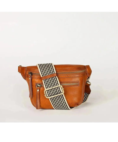 O My Bag Beck's Bum Bag Cognac Stromboli Leather