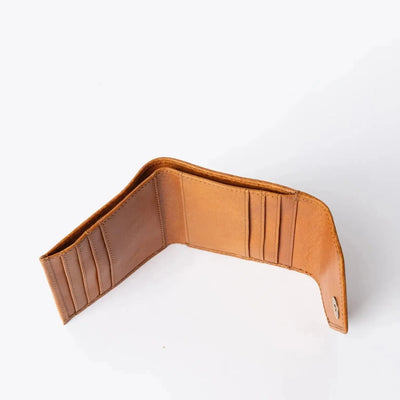 O My Bag Georgie's Wallet Cognac Stromboli Leather - Studio Play