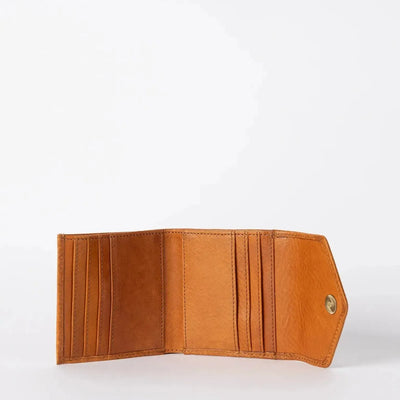 O My Bag Georgie's Wallet Cognac Stromboli Leather - Studio Play
