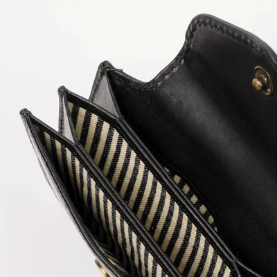 O My Bag Harmonica Wallet Black Classic Leather