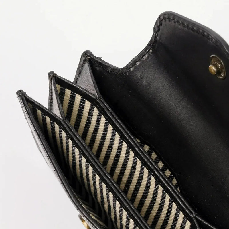 O My Bag Harmonica Wallet Black Classic Leather