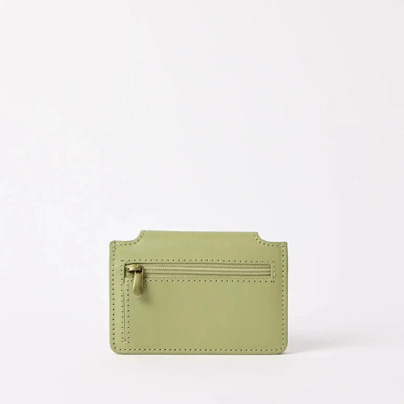 O My Bag Harmonica Wallet Tea Green Classic Leather
