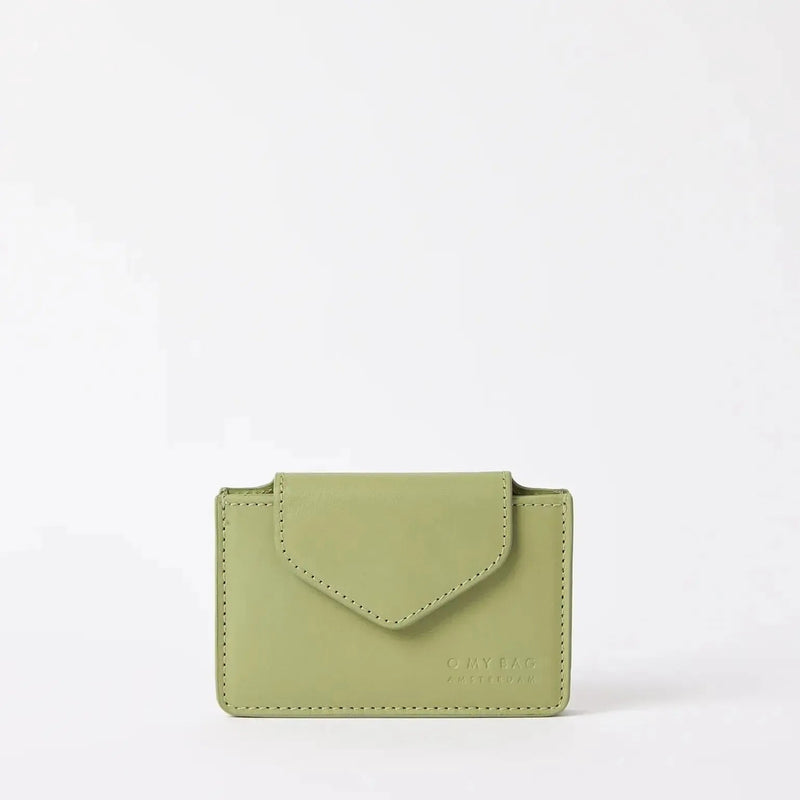 O My Bag Harmonica Wallet Tea Green Classic Leather