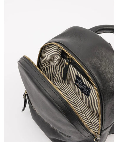 O My Bag Ivy Mini Backpack black Soft Grain Leather