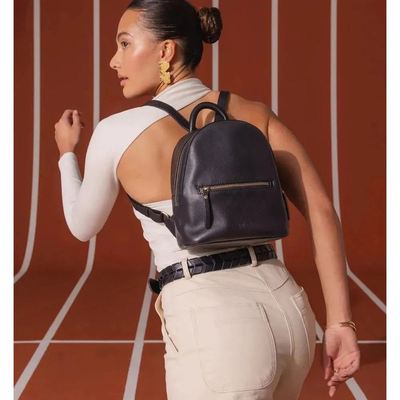 O My Bag Ivy Mini Backpack black Soft Grain Leather - Studio Play