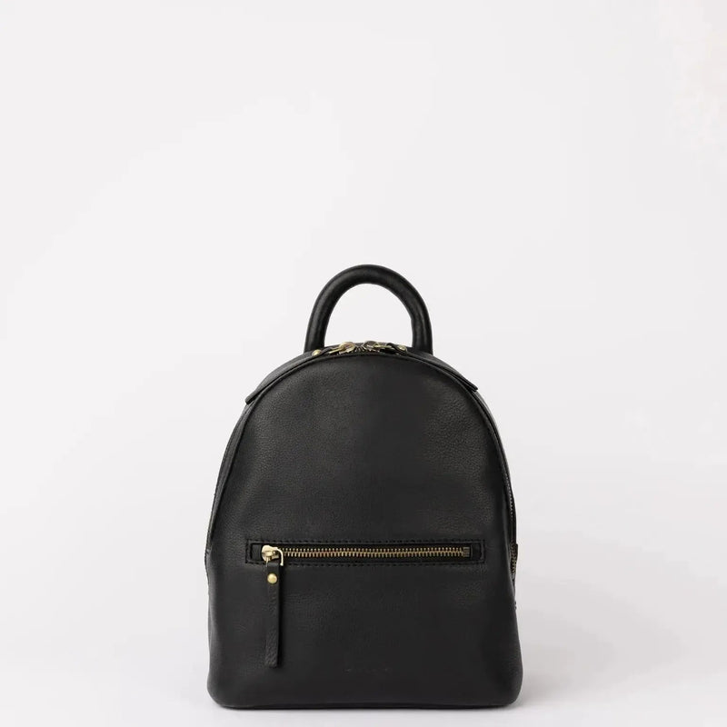 O My Bag Ivy Mini Backpack black Soft Grain Leather