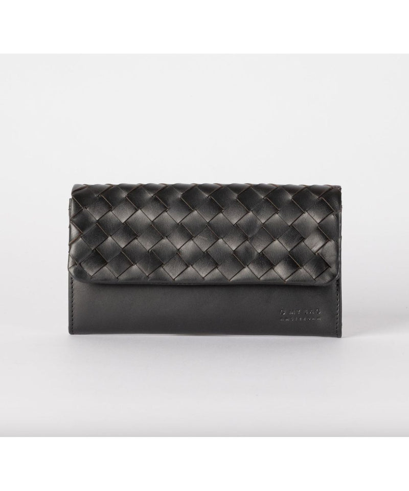 O My Bag Pau’s Pouch Black Woven Leather