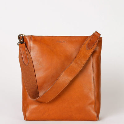 O My Bag Sofia Stromboli Leather Cognac - Studio Play