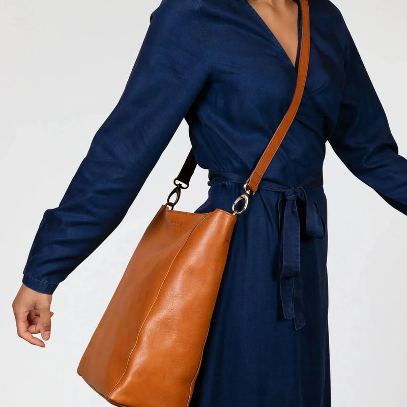 O My Bag Sofia Stromboli Leather Cognac