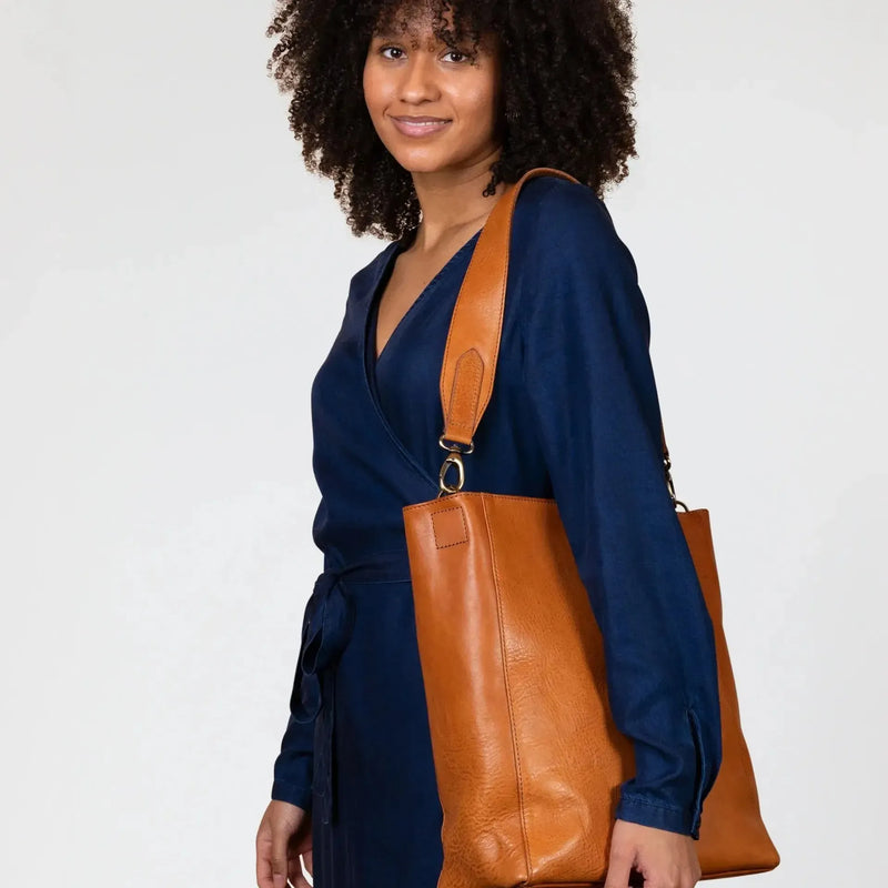 O My Bag Sofia Stromboli Leather Cognac