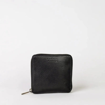 O My Bag Sonny Square Wallet Black Stromboli Leather - Studio Play