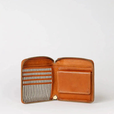 O My Bag Sonny Square Wallet Cognac Stromboli Leather - Studio Play