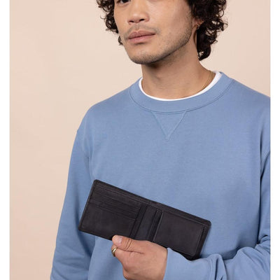 O My Bag Tobi's Wallet Black Hunter Leather - Studio Play