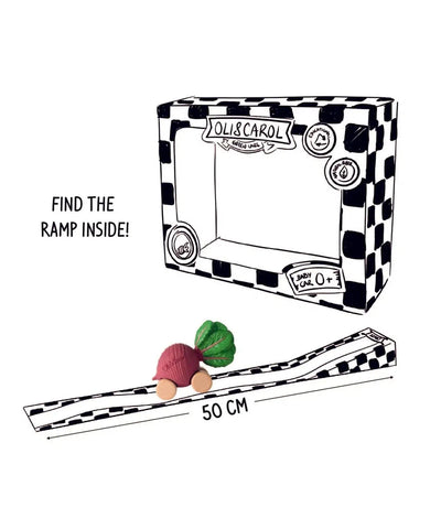 Oli & Carol Betty The Beetroot Baby Car Toy