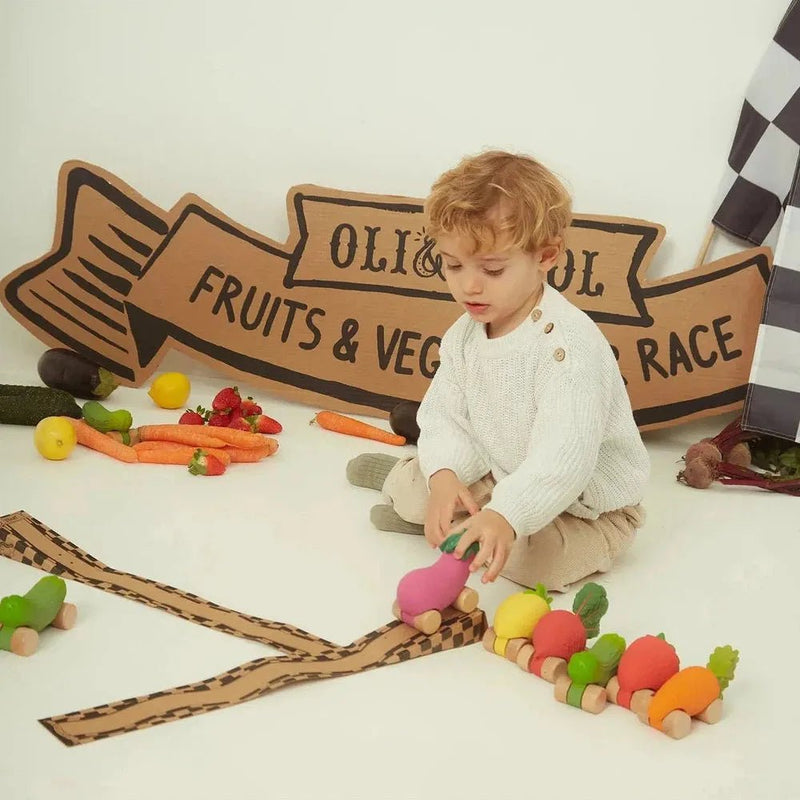 Oli & Carol Emma The Eggplant Baby Car Toy - Studio Play
