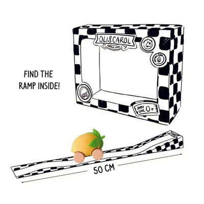 Oli & Carol Lou The Lemon Baby Car Toy - Studio Play