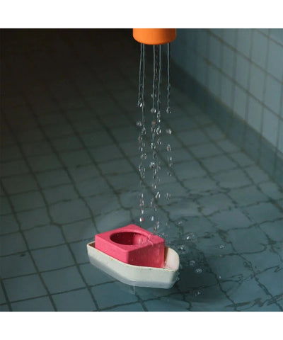 Oli & Carol Upcycled Bath Toy Boat Pink