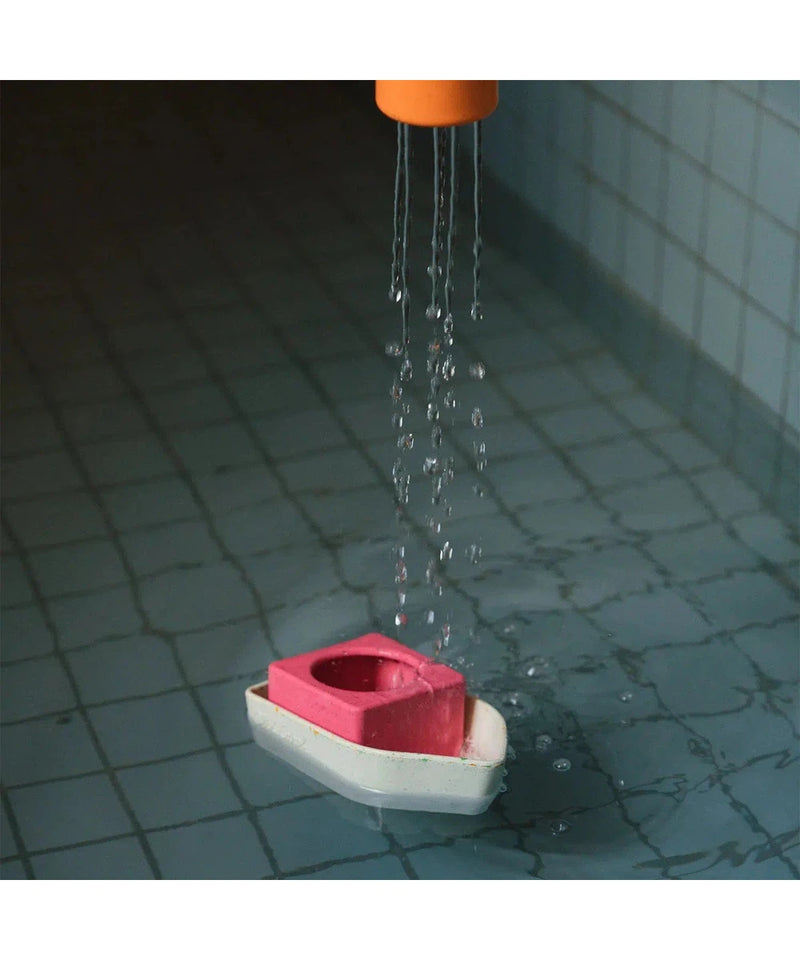 Oli & Carol Upcycled Bath Toy Boat Pink