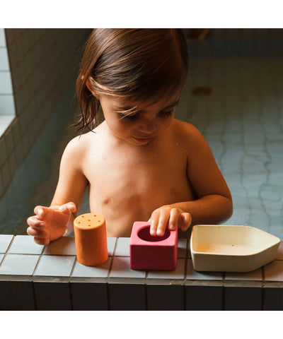 Oli & Carol Upcycled Bath Toy Boat Pink