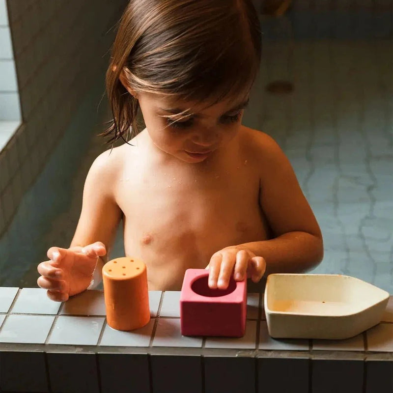 Oli & Carol Upcycled Bath Toy Boat Pink - Studio Play