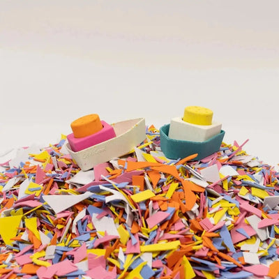 Oli & Carol Upcycled Bath Toy Boat Pink - Studio Play