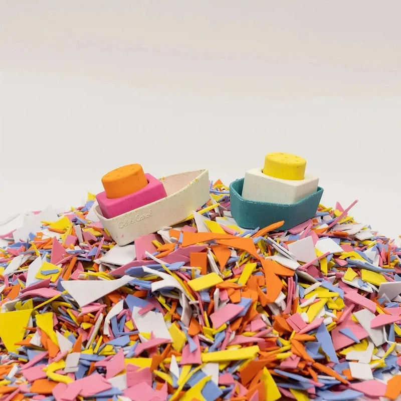 Oli & Carol Upcycled Bath Toy Boat Pink - Studio Play