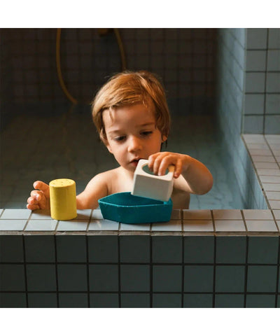 Oli & Carol Upcycled Bath Toy Boat Yellow