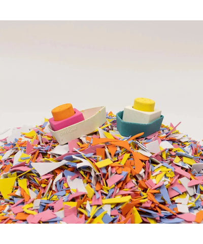 Oli & Carol Upcycled Bath Toy Boat Yellow