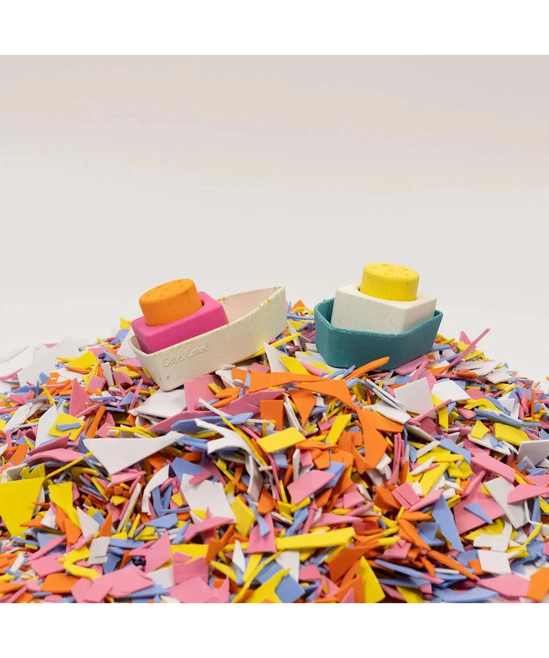 Oli & Carol Upcycled Bath Toy Boat Yellow