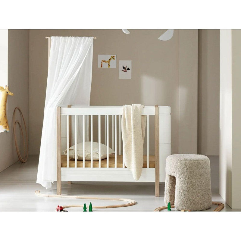 Oliver Furniture Mini+ Ledikant 041485 Excl. junior kit White/Oak - Studio Play