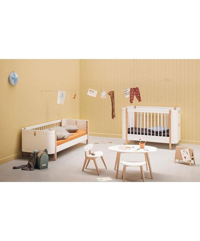 Oliver Furniture Mini+ Ledikant/Bed Incl. junior kit White/Oak - Studio Play