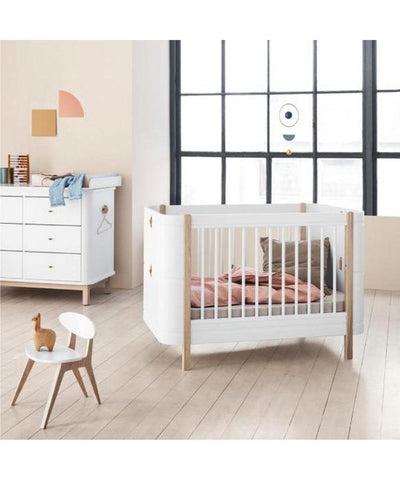 Oliver Furniture Mini+ Ledikant/Bed Incl. junior kit White/Oak - Studio Play