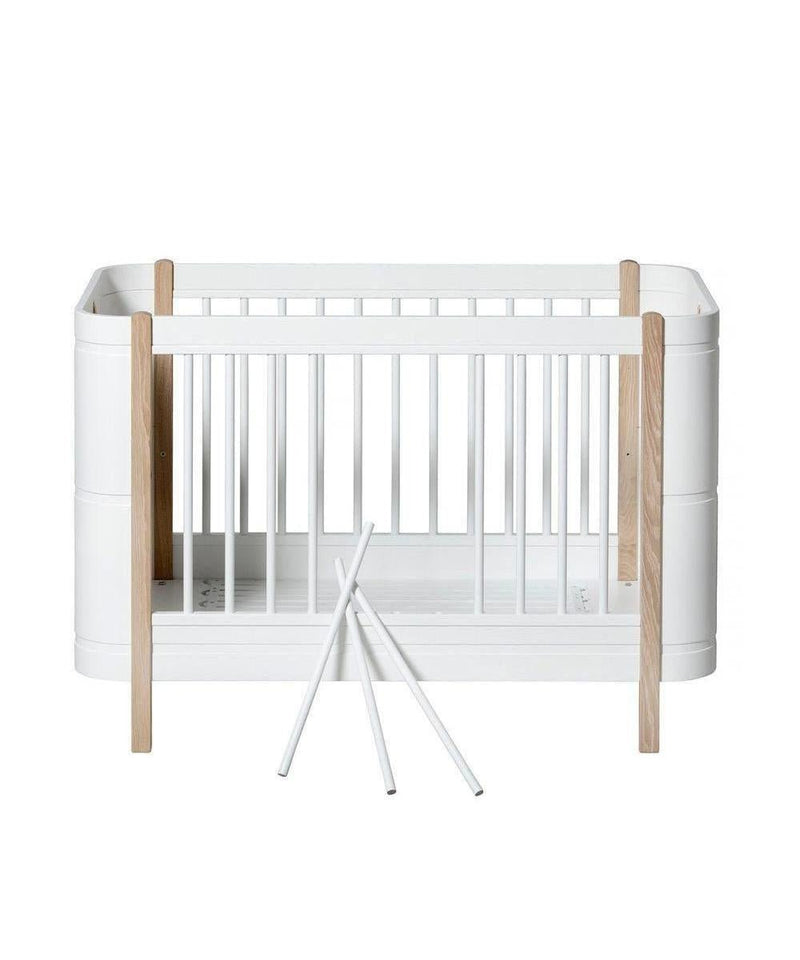 Oliver Furniture Mini+ Ledikant/Bed Incl. junior kit White/Oak - Studio Play